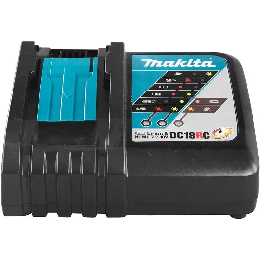 Makita BL1850B 18V LXT 5.0Ah Battery Twin Pack with DC18RC Rapid Charger & Makpac Case